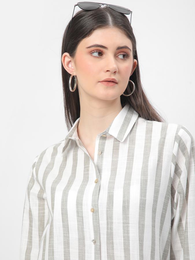 R&B Women's Striped Linen Tunic image number 0