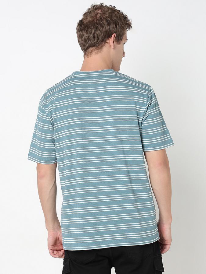 R&B MEN'S YOUNG MEN Short Sleeve STRIPE TEE - RELAX FIT image number 3
