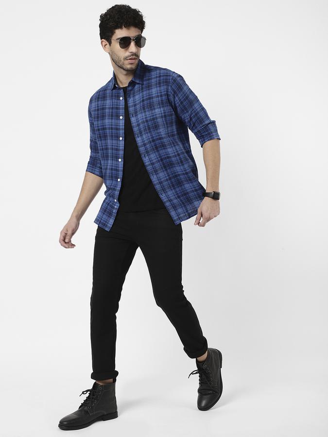 R&B Men Blue Casual Shirts image number 1