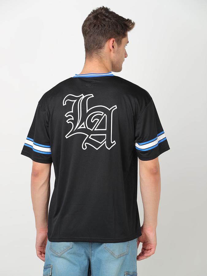 R&B Printed, Typography Men V Neck T-Shirt  image number 3
