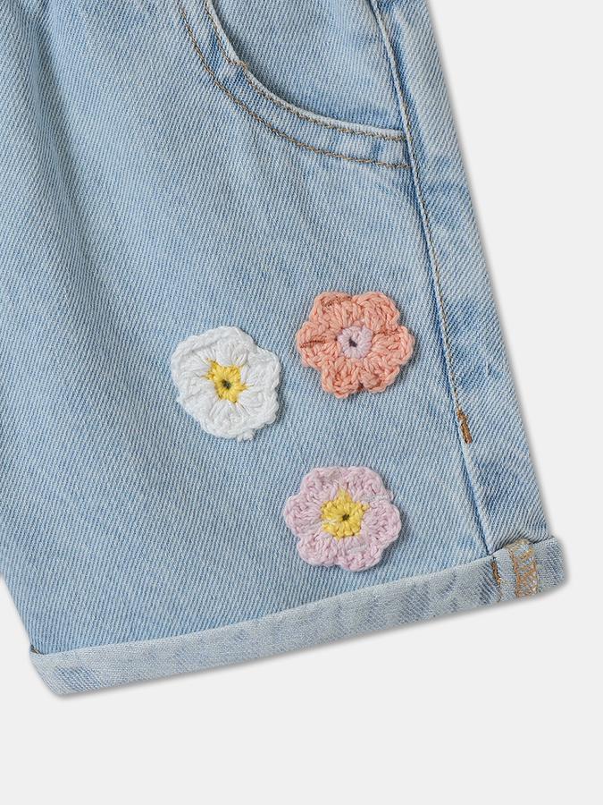 Short For Girls Casual Floral Print Pure Cotton image number 3