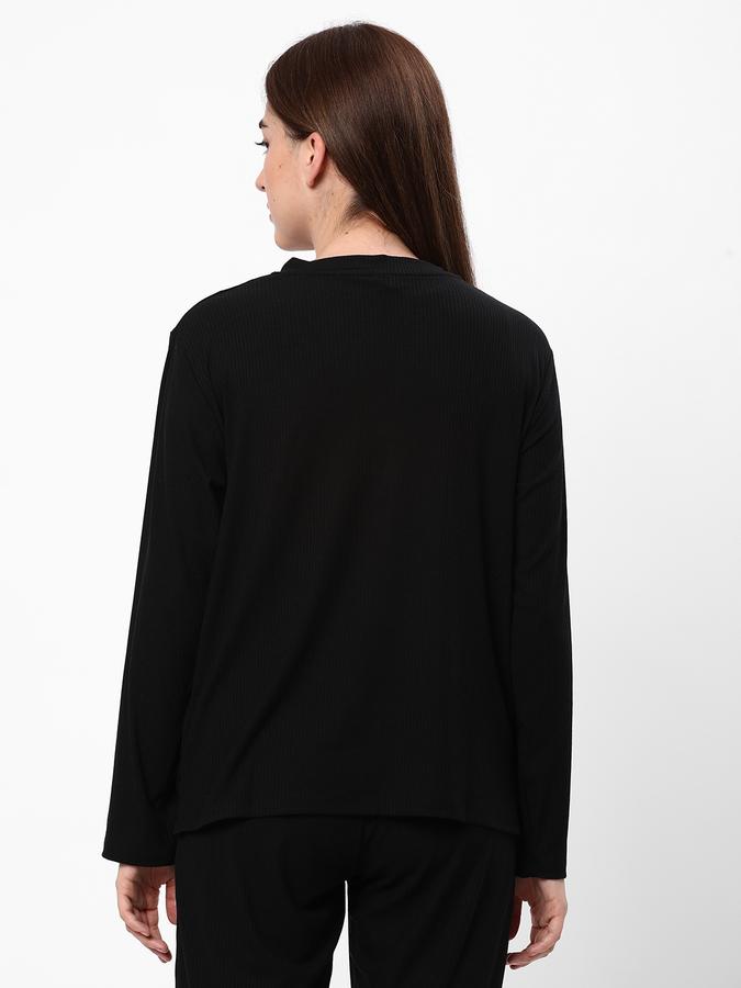 Women V-Neck Knitted Top image number 2
