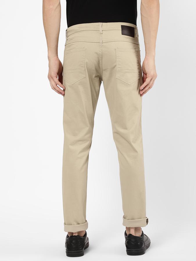 R&B Men Beige Casual Trousers image number 2