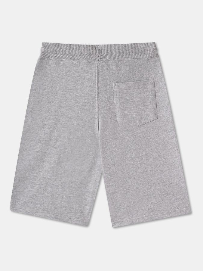 Boys Cotton Graphic Print Drawstring Waist Clean Hem Shorts