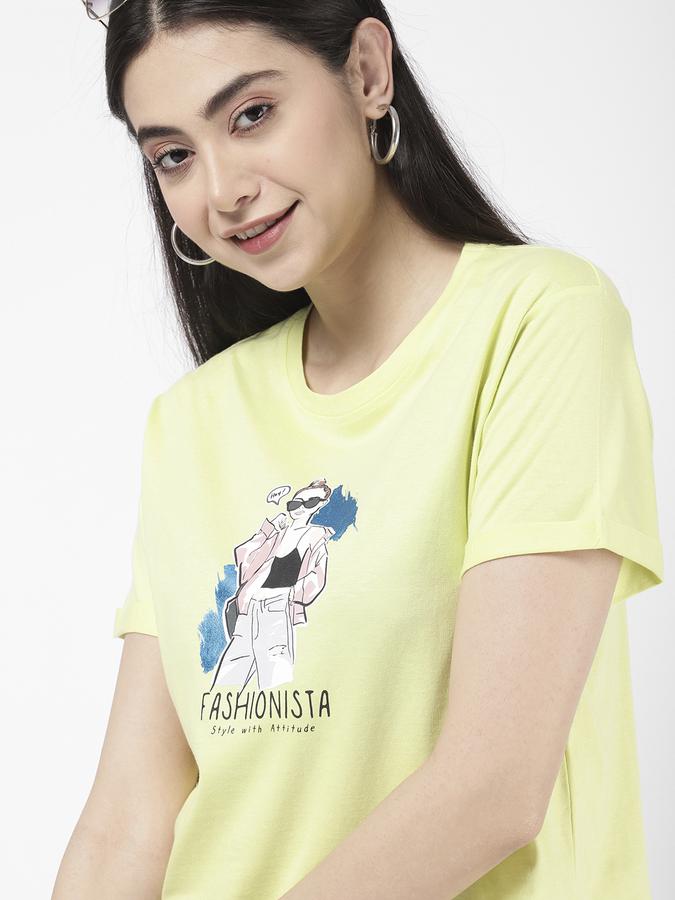 R&B Women Yellow T-Shirt image number 0