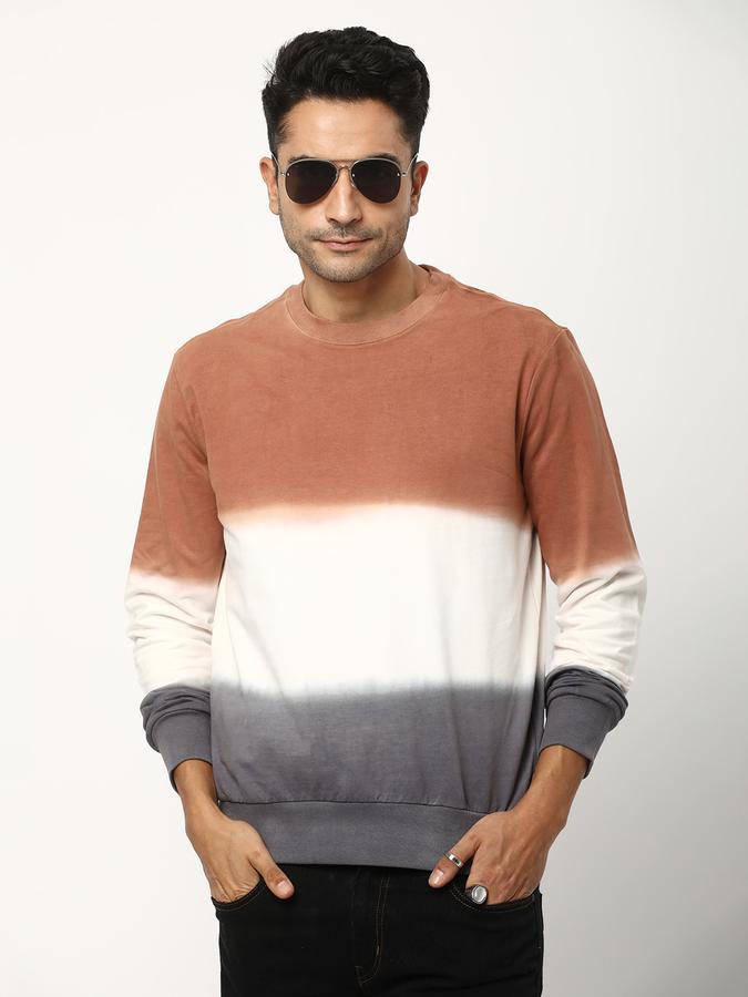Men Regular Fit Tie & Dye Sweatshirt data-index=
