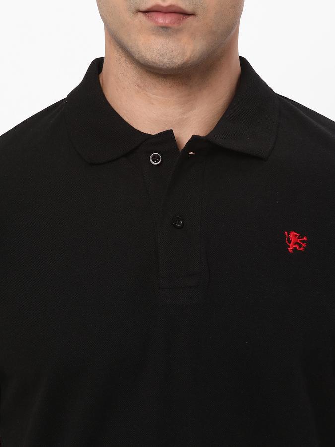 R&B Men's Solid Polo image number 3