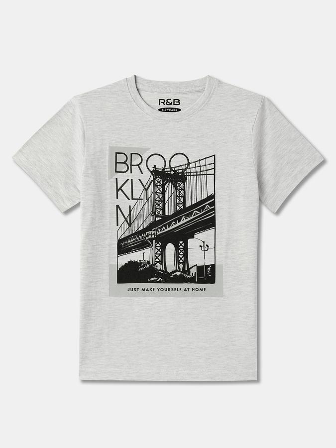 Boys Regular Fit Short Sleeve Crew Neck T-Shirt