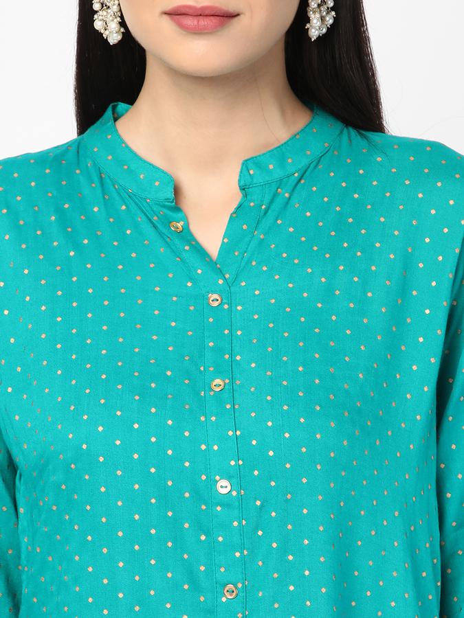 R&B Blue Women Kurtas image number 3
