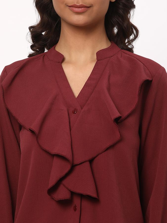 R&B Women's Ruffle Detail Top image number 3