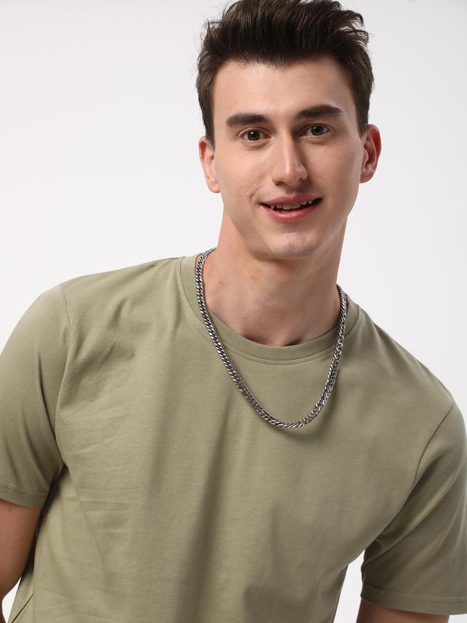 Men Regular Fit Round-Neck T-Shirt image number 0