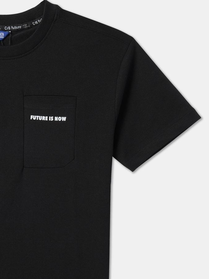 Boys Typographic Print Crew-Neck T-Shirt image number 2