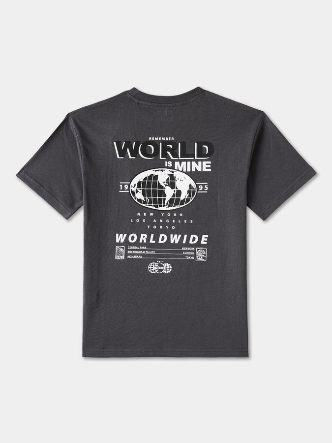 Boys Cotton Regular Fit Crew Neck Graphic T-shirt