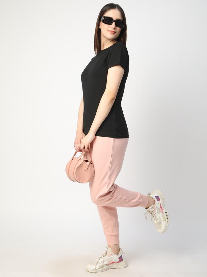 Solid Women Round Neck T-Shirt image number 1