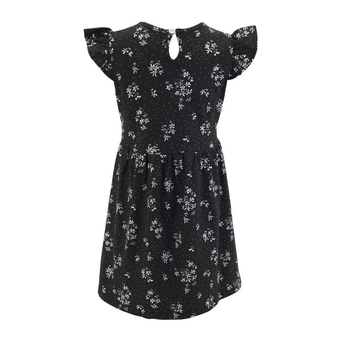 R&B Round Neck Printed Black Dress image number 2