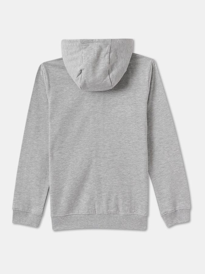 Boys Cotton Hooded Zip Up Graphic Print Jacket