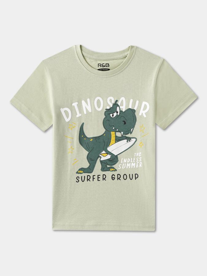 Boys Regular Fit Short Sleeve Crew Neck T-Shirt