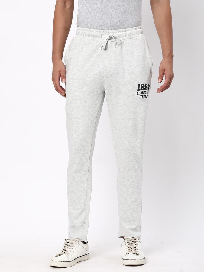 Men Typographic Print Joggers with Drawstring Waist