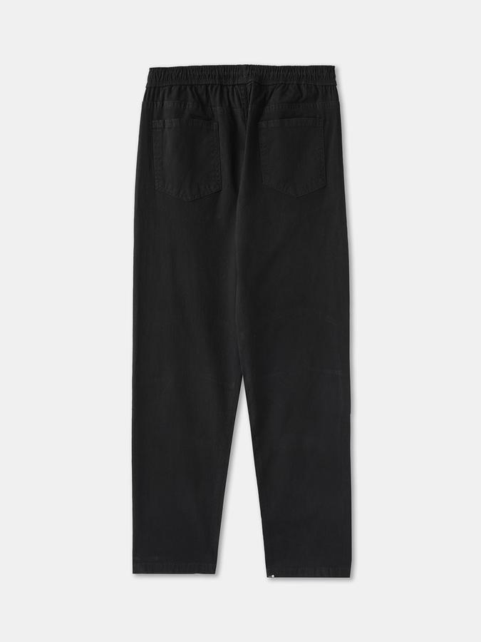 Boys Relaxed Fit Solid Drawstring Waist Trouser