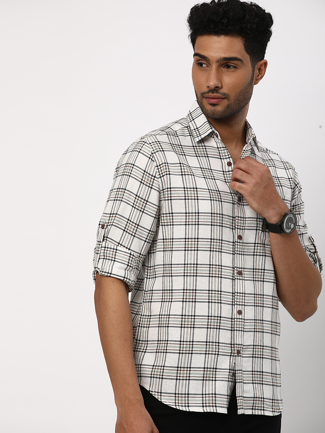 Checked Slim Fit Shirt image number 0