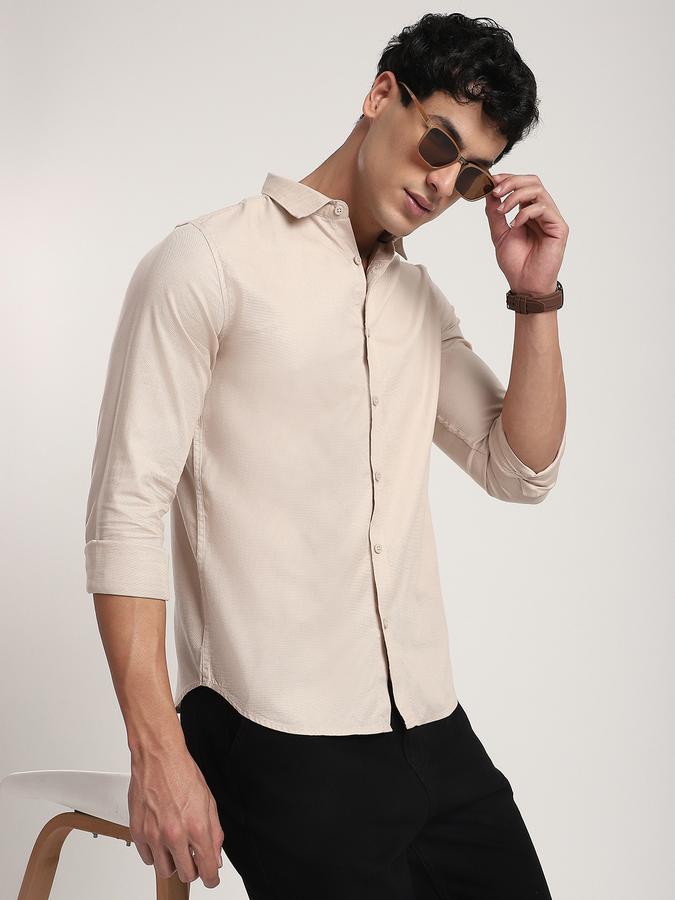 R&B Men's Beige Shirt