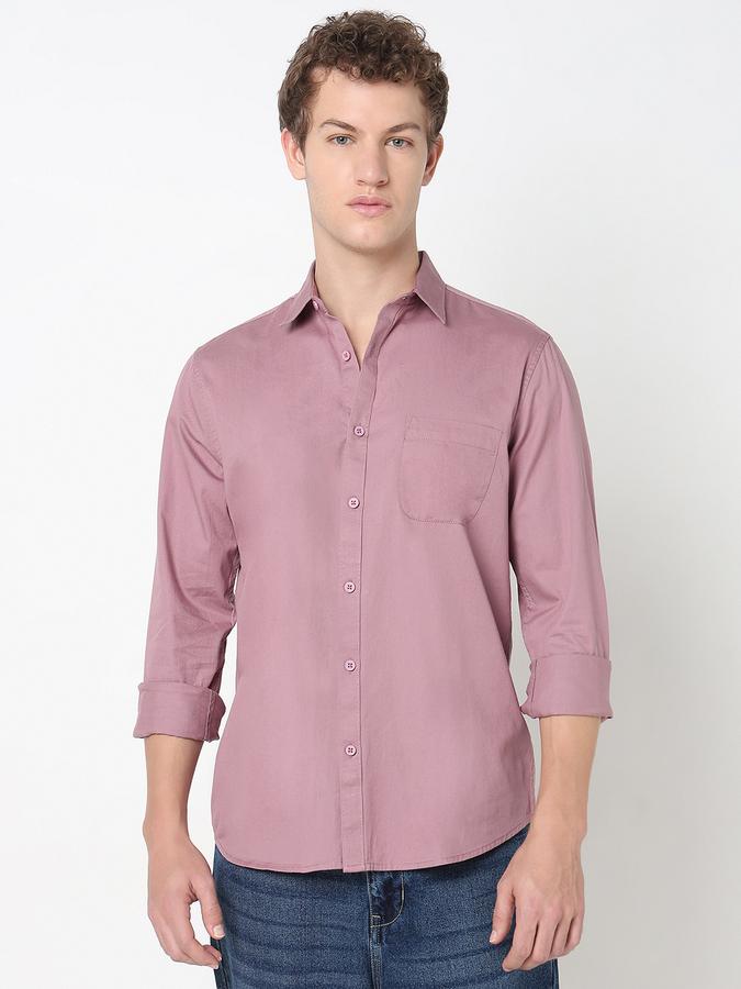 R&B MENS Long sleeves Casual Solid SHIRT
