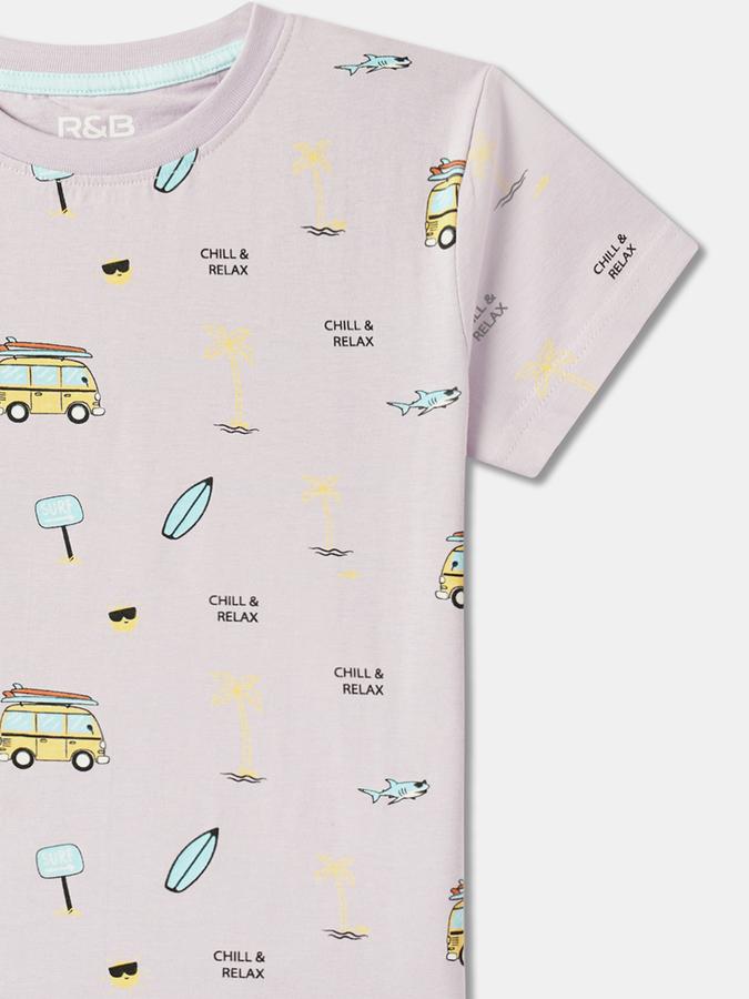 Boy Graphic Print Round-Neck T-Shirt image number 2