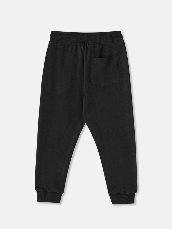 Boys Regular Fit Drawstring Waist Cuffed Hem Jogger