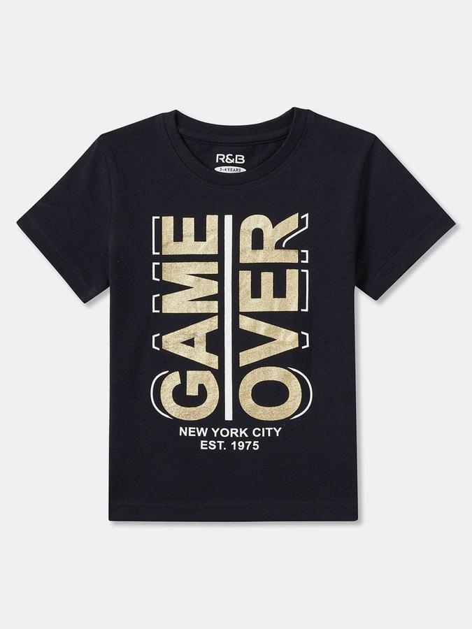 Boys Regular Fit Short Sleeve Crew Neck T-Shirt