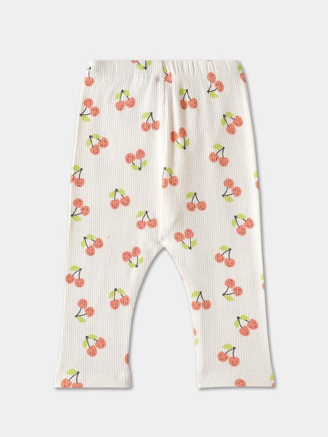 R&B Girls' Orange Printed Leggings