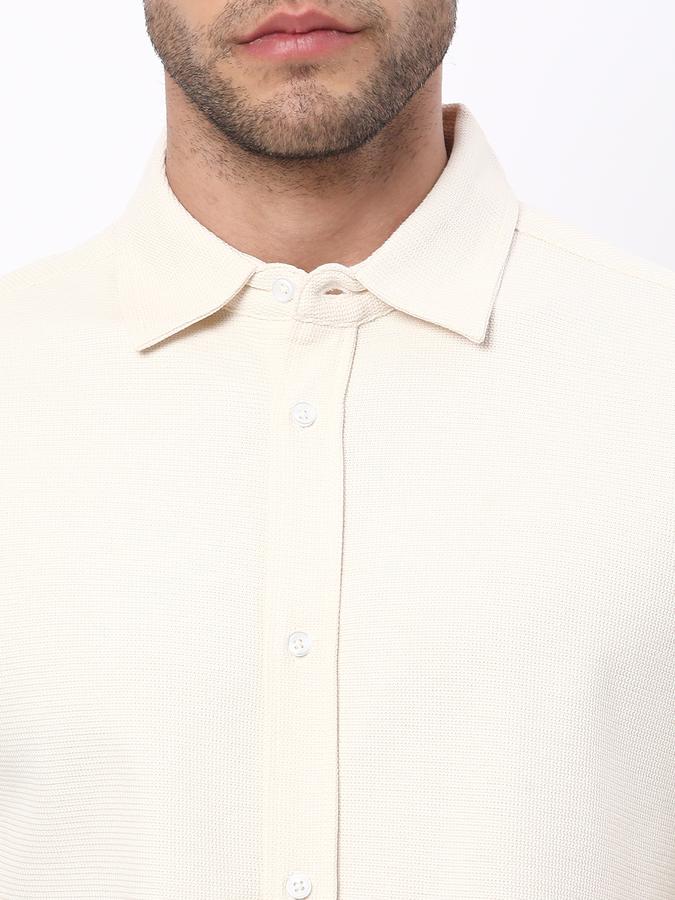 Men Regular Fit Shirt with Spread Collar data-index=