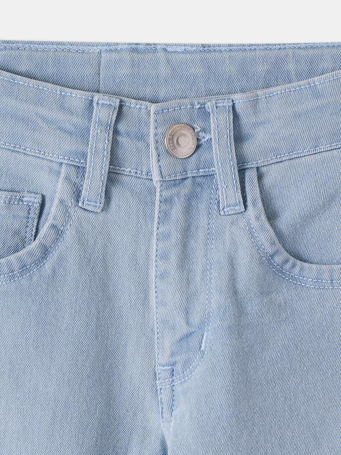 Boys Blend Regular Fit Mid Waist Solid Jeans