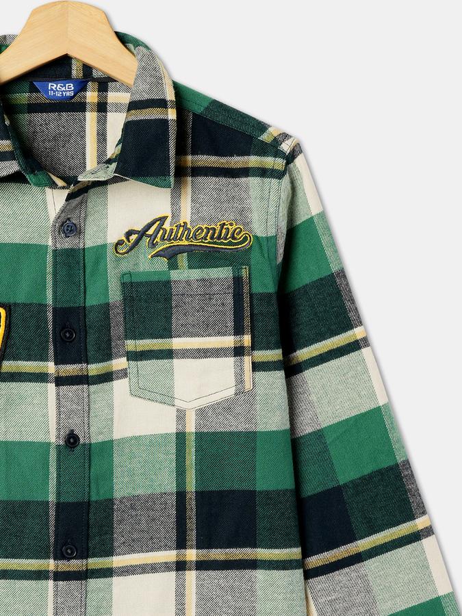 Boys Checked Regular Fit Shirt image number 2