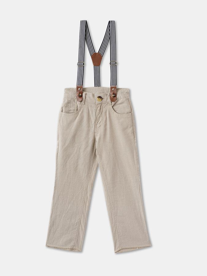 Boys Solid Full Sleeves Shirt with Trousers Fashion Set