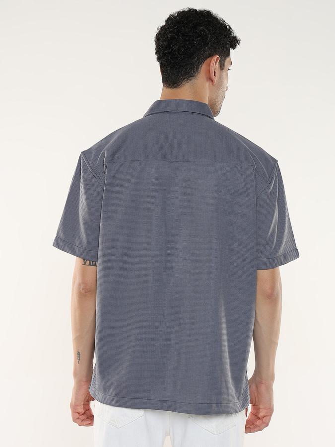 Men Self Design Casual Shirt image number 3