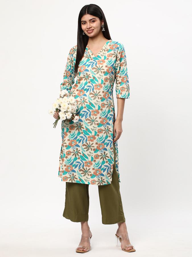 Women Micro Print Kurta image number 1