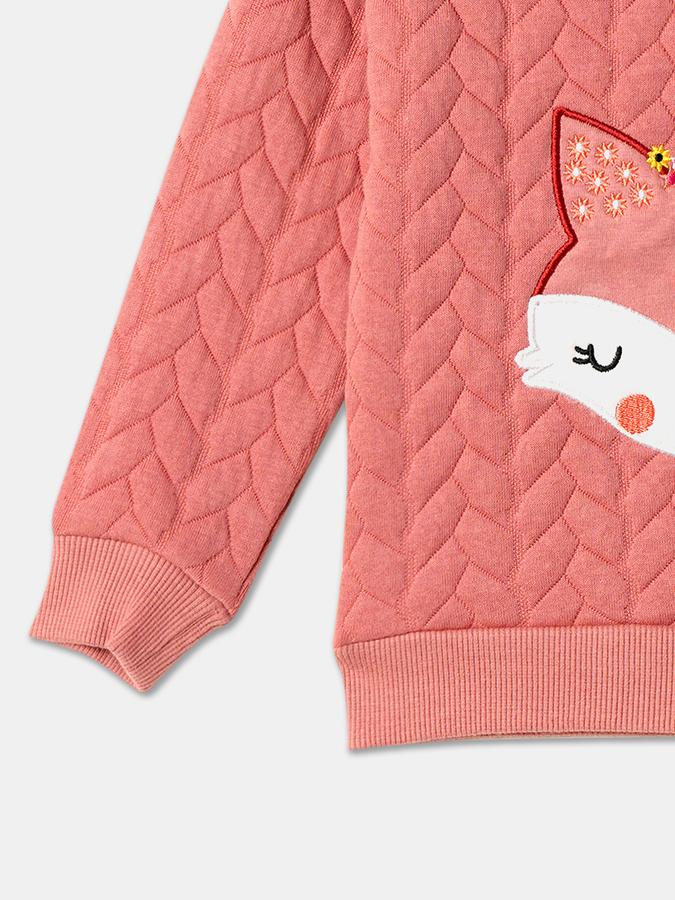 Girls Solid Sweatshirt image number 3
