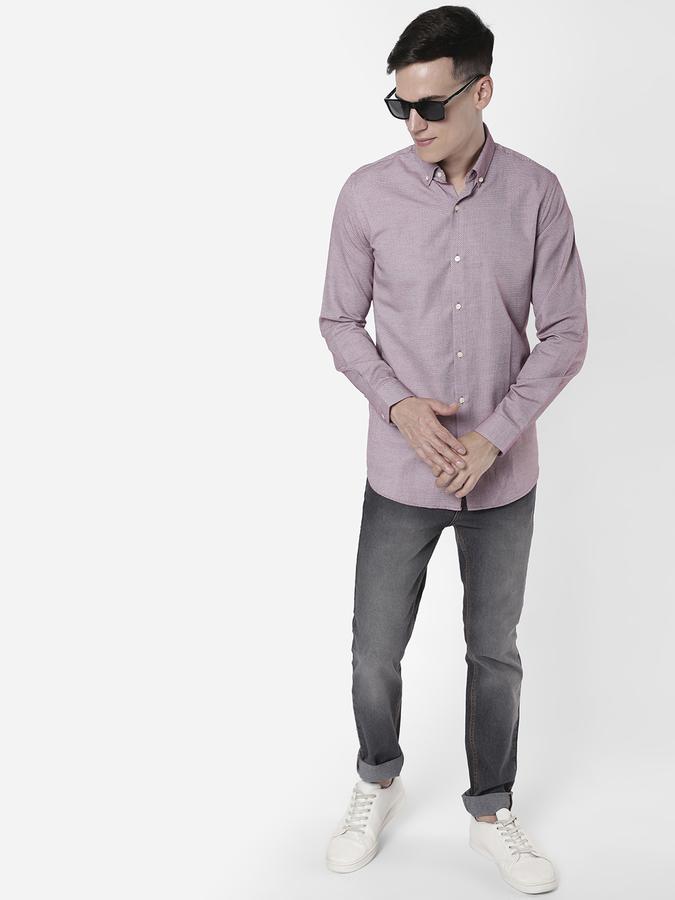 R&B Purple Men Formal Shirts image number 1