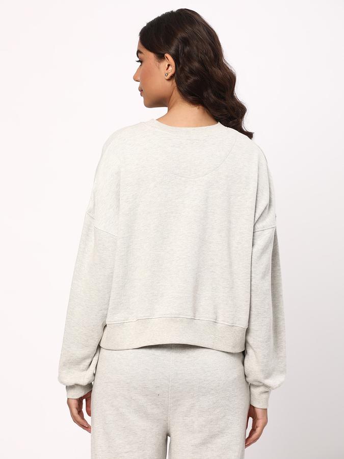 Women Typographic Print Round-Neck Sweatshirt image number 2