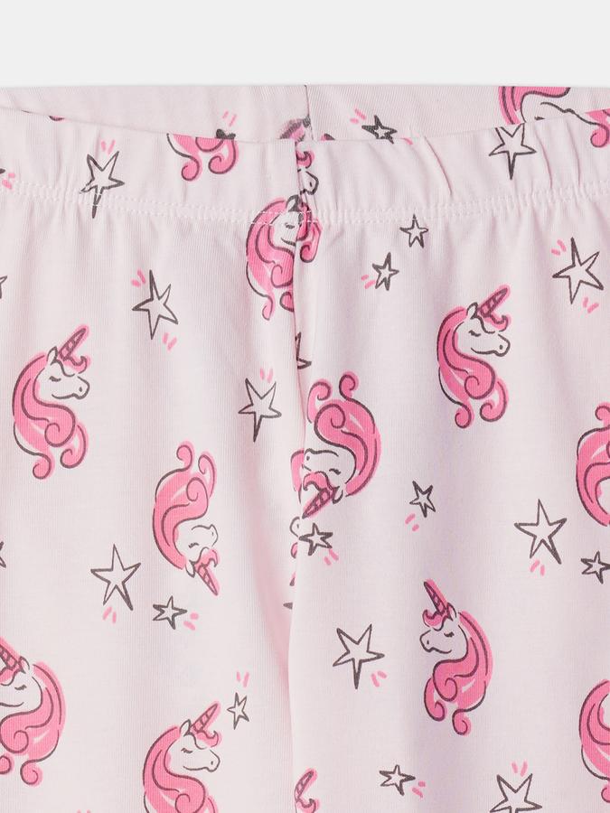 Girls Unicorn Print Leggings image number 3