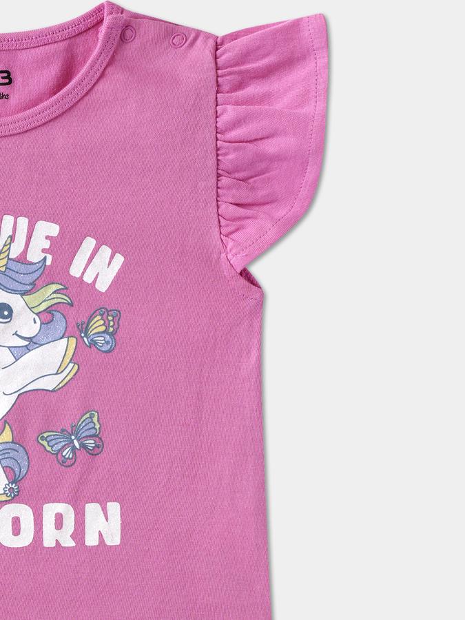 Baby Girls Solid Pure Cotton Regular T Shirt image number 2