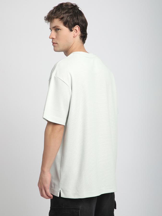 Men Polycotton Loose Fit Crew Neck Solid T-shirt