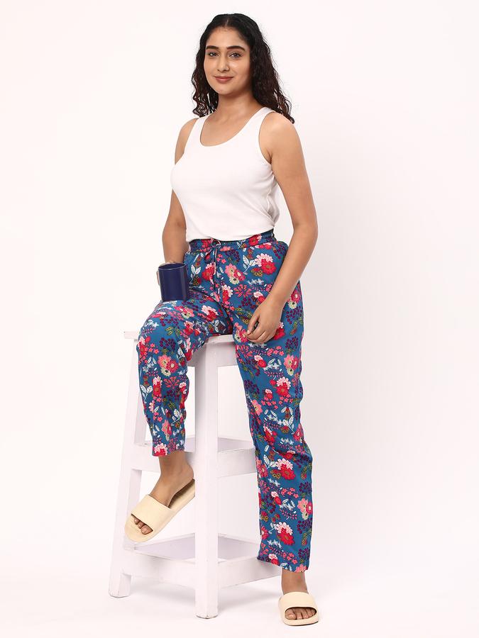 Women Floral Print Pyjamas image number 1