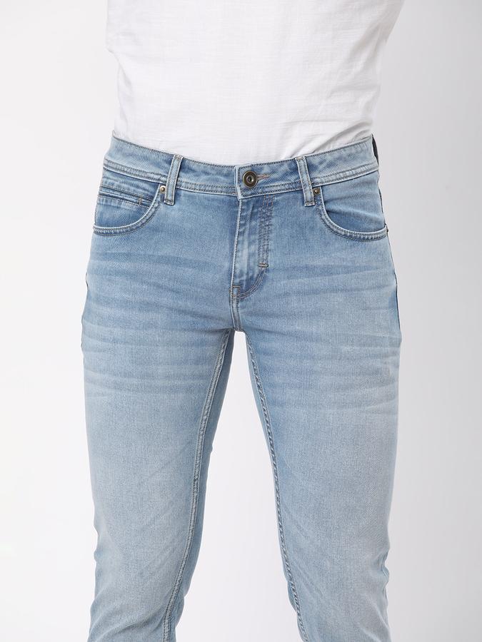 R&B Men's Fashion Skinny Fit Jeans image number 3