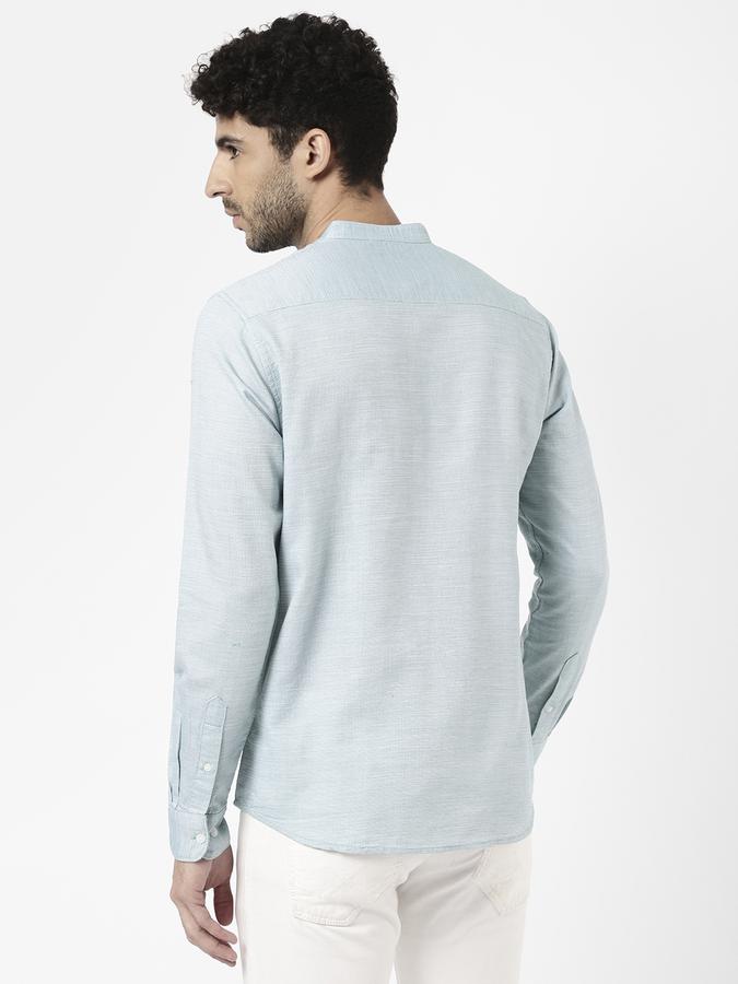 R&B Blue Men Casual Shirts image number 2