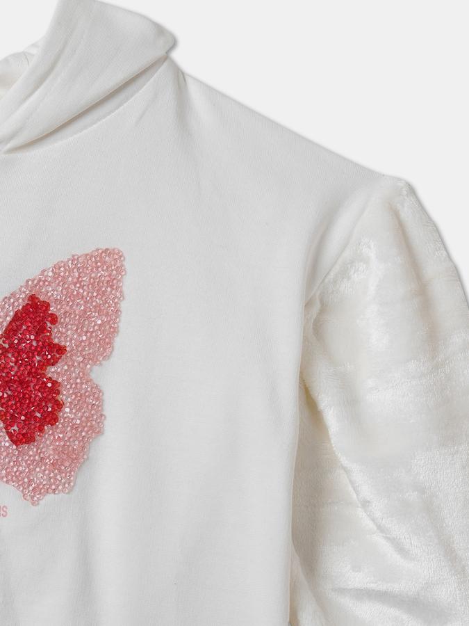 Full Sleeve Graphic Print Girls Sweatshirt image number 2