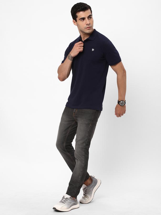 Men Logo Embroidered Regular Fit Polo T-Shirt image number 1