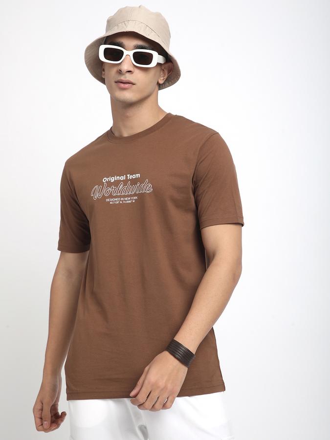 Printed Men Round Neck T-Shirt image number 0
