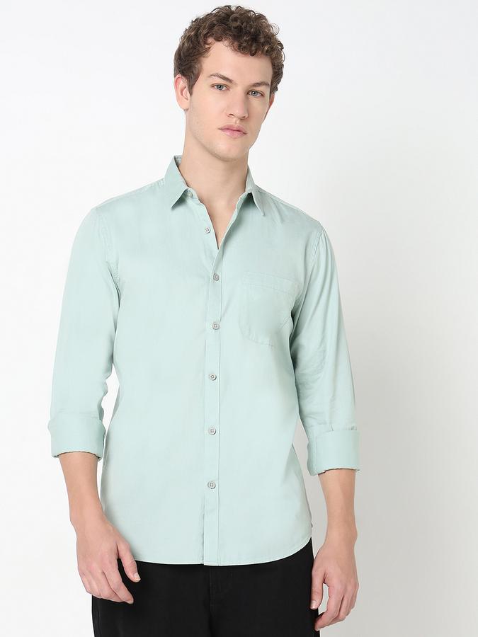 R&B MENS Long sleeves Casual Solid SHIRT
