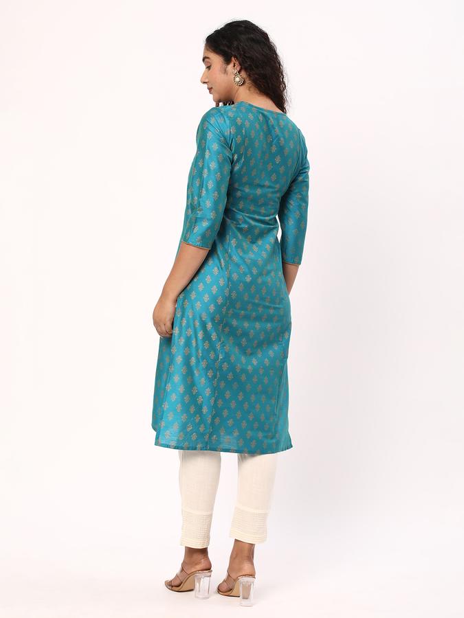 R&B Women Blue Kurtas image number 2